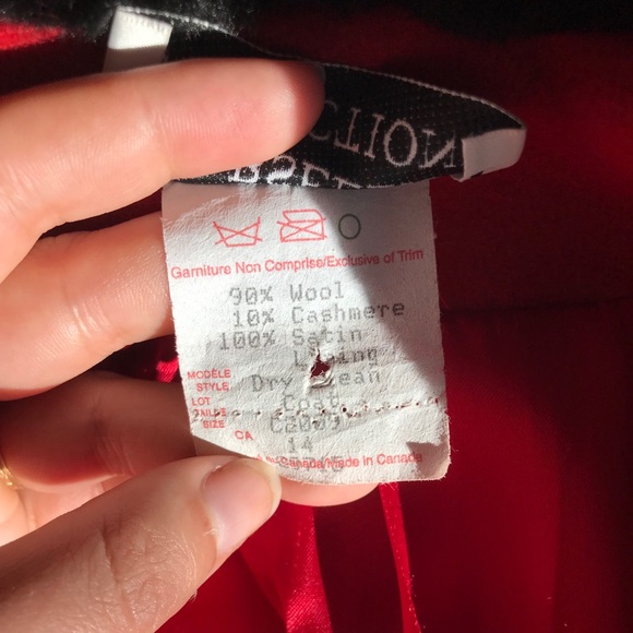 Vintage Red Wool Coat - Picture 8 of 8